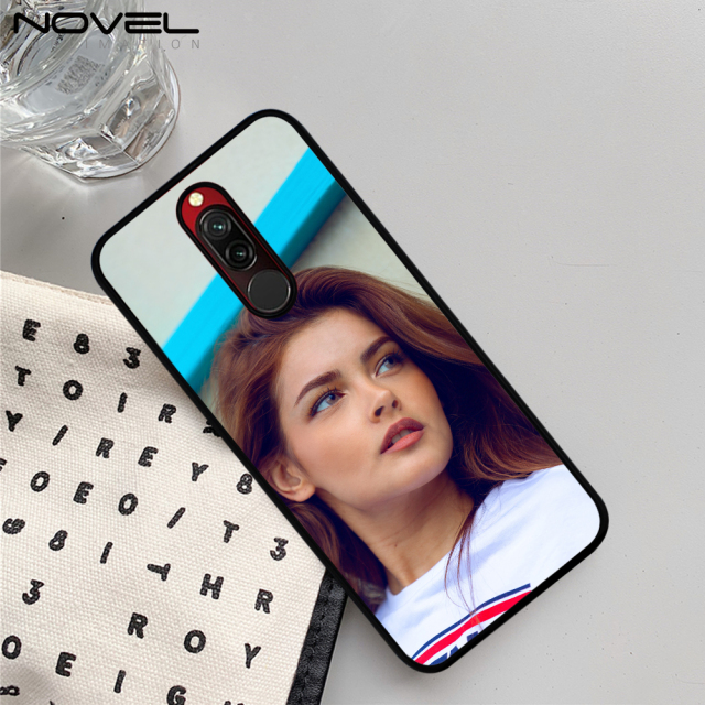 Sublimation Blank 2D TPU Phone Case For Redmi 8 With Metal Insert