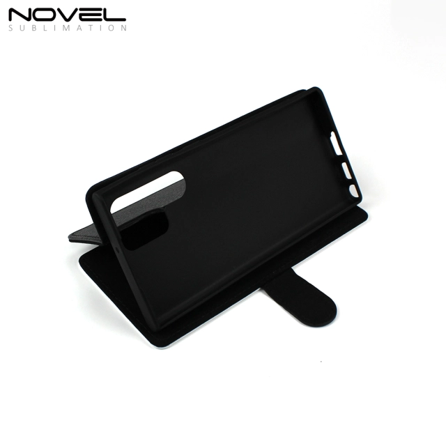 Blank Printable  Flip PU Leather Wallet Case For Galaxy S22 Ultra With Card Slot