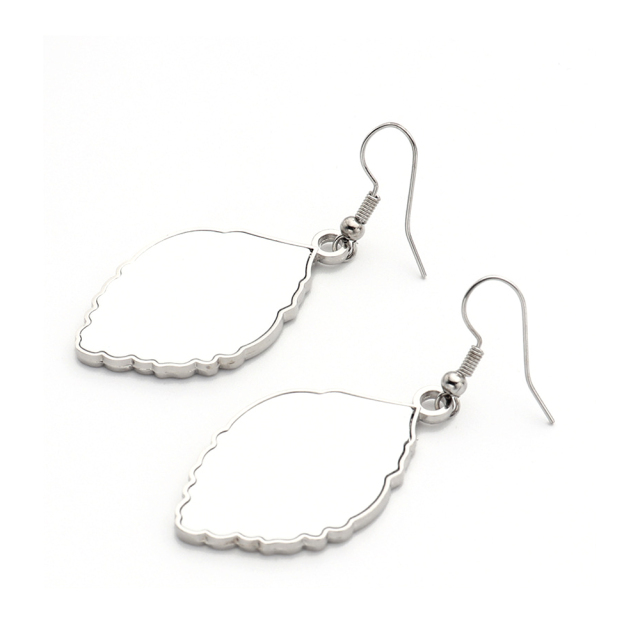 Single side printable Sublimation Blank Leaf Shape Earring