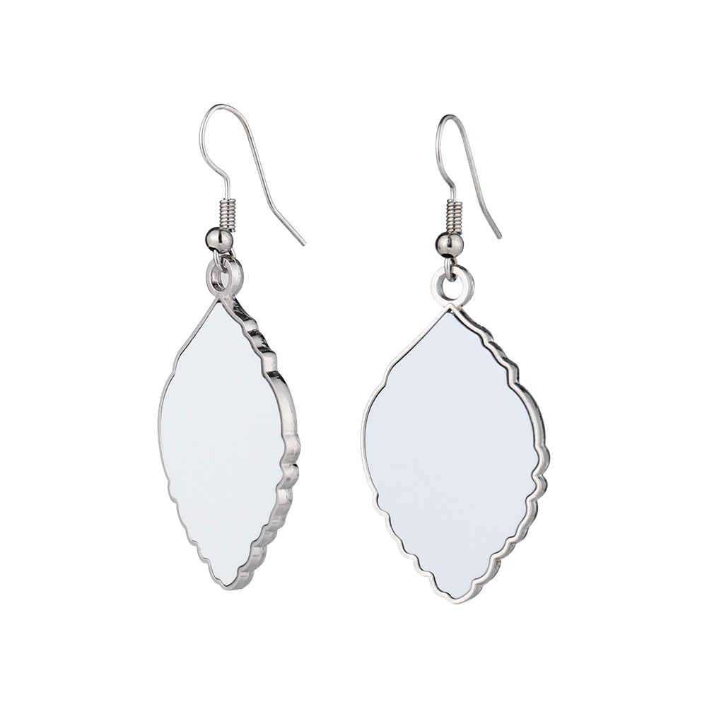 Single side printable Sublimation Blank Leaf Shape Earring