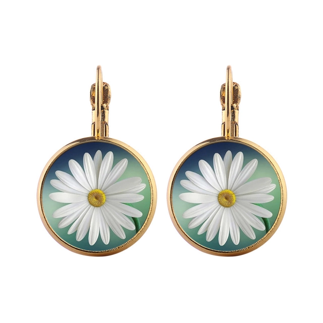 Fashion Sublimation Blank French Earring- Round Shape