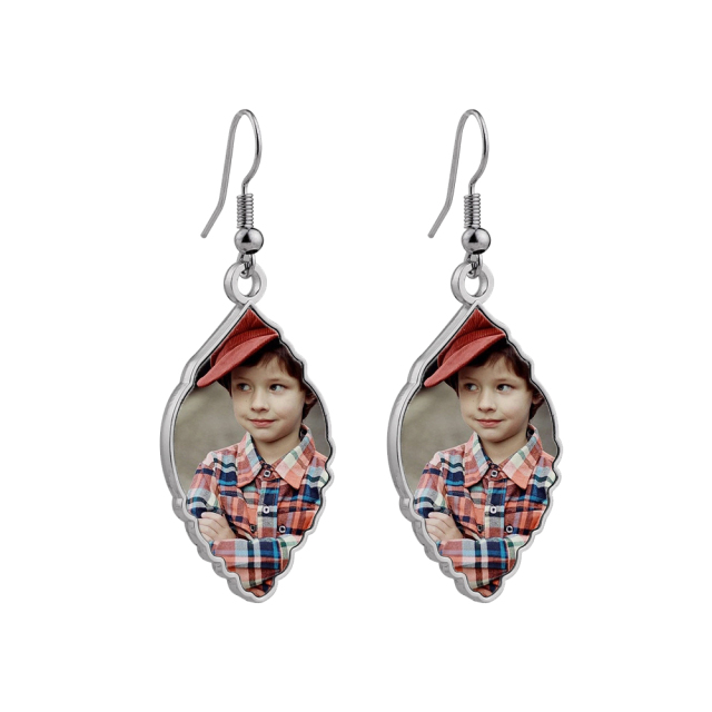 Single side printable Sublimation Blank Leaf Shape Earring