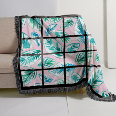 9 15 18 20 Grid Luxury Portable Flannel Sofa Travel Blankets Throws Blanket Airplane Fleece Blanket