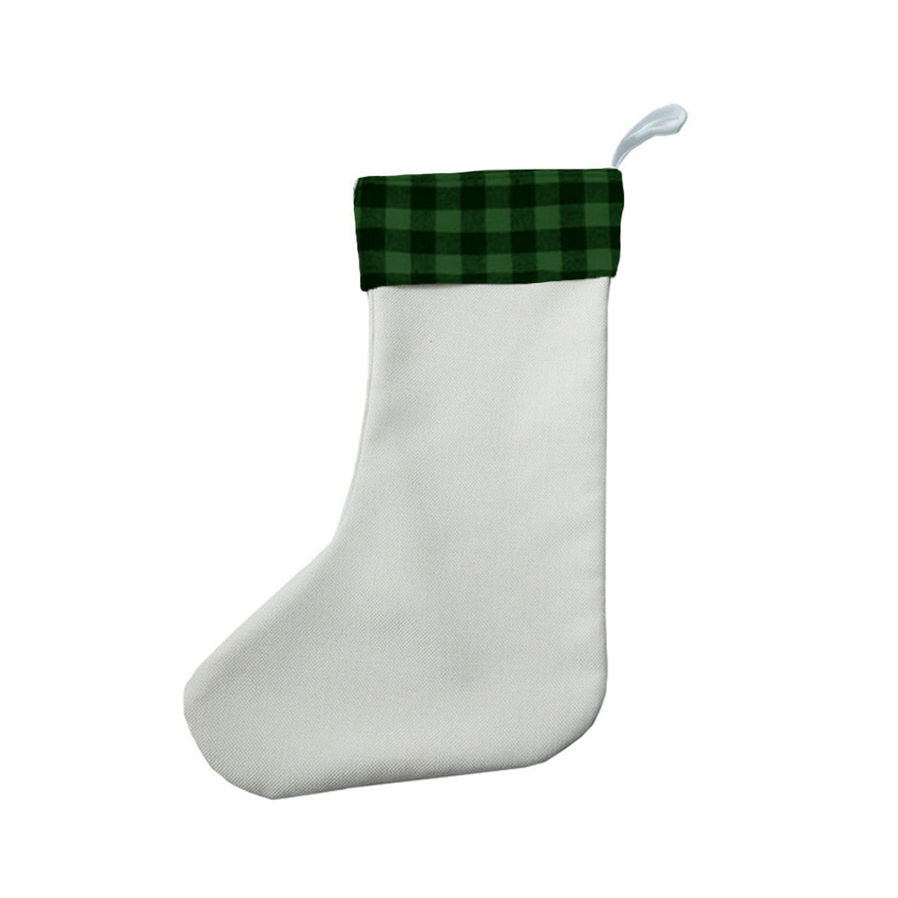 Xmas Stocks Hanging Ornaments Christmas Stocking For Decor Christmas Tree Fireplace Decoration Dye Sublimation Blanks