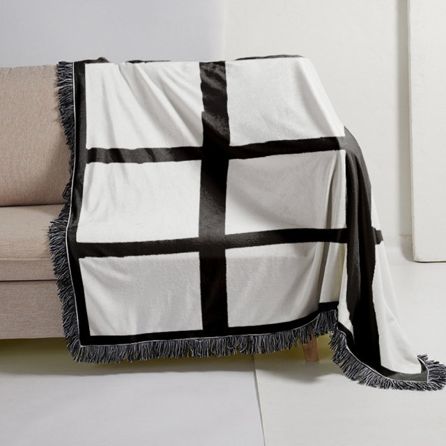 9 15 18 20 Grid Luxury Portable Flannel Sofa Travel Blankets Throws Blanket Airplane Fleece Blanket