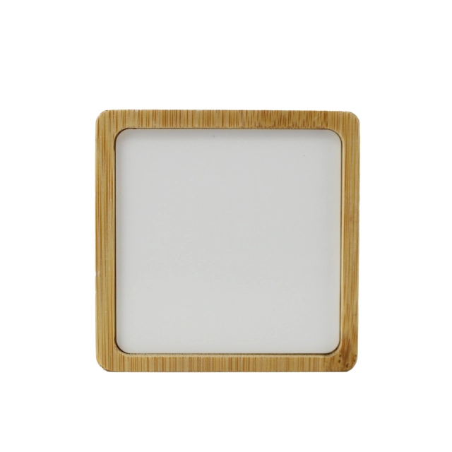 New Style Custom 7.5*8cm Bamboo Photo Frames Dye Sublimation Blanks Picture Frame with Music Box Eco-friendly WoodPhoto Frame