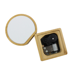 Wholesale Custom 7*7cm Bamboo Frames Dye Sublimation Blanks Photo Frame with Music Box Eco-friendly Wood Bamboo Photo Frame