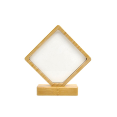 Heart Shape Bamboo Frame with MDF Insert Bamboo Crafts Dye Sublimation Blanks Picture for Christmas Gift