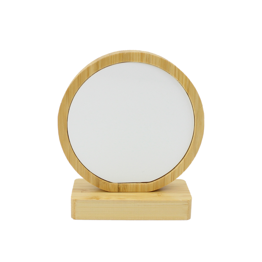 Heart Shape Bamboo Photo Frames Eco-friendly Home Decor Table Art Picture Frames Dye Sublimation Blanks Wooden Photo