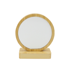 Heart Shape Bamboo Photo Frames Eco-friendly Home Decor Table Art Picture Frames Dye Sublimation Blanks Wooden Photo