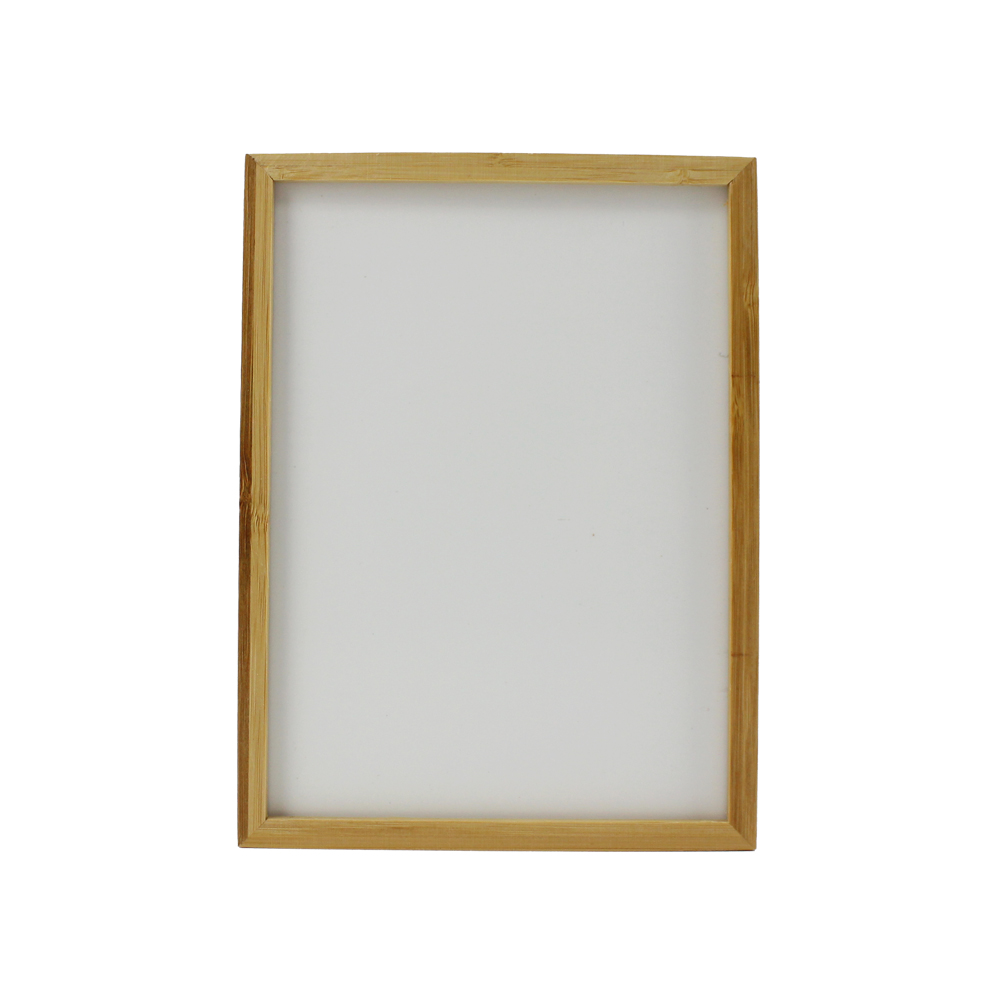 Wholesale Custom 7*7cm Bamboo Frames Dye Sublimation Blanks Photo Frame with Music Box Eco-friendly Wood Bamboo Photo Frame