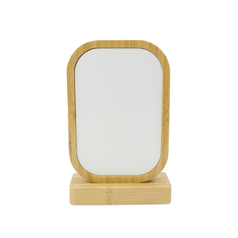 Heart Shape Bamboo Photo Frames Eco-friendly Home Decor Table Art Picture Frames Dye Sublimation Blanks Wooden Photo