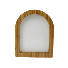 Bamboo with Double Inserted Aluminum Sheet Combined Frame Eco-friendly Dye Sublimation Blanks Bamboo Photo Frames