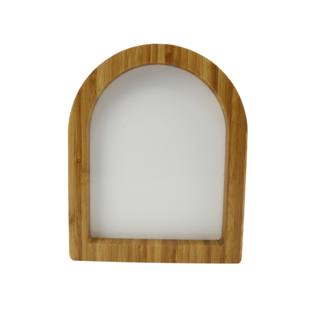 Bamboo with Double Inserted Aluminum Sheet Combined Frame Eco-friendly Dye Sublimation Blanks Bamboo Photo Frames