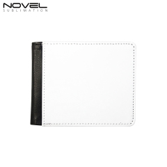 Custom Men Wallets With Extra Card Slot Dye Sublimation Blanks Men Bi-Fold PU Leather Wallet