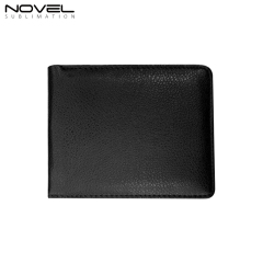Custom Men Wallets With Extra Card Slot Dye Sublimation Blanks Men Bi-Fold PU Leather Wallet