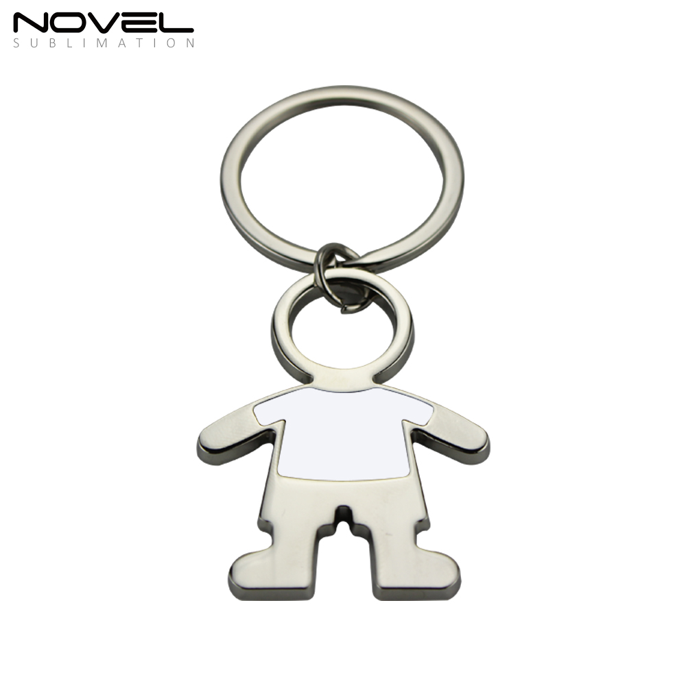 Dye Sublimation Blanks Metal Keychains Boy Girl Lover keyring Pendants Promotional Gifts Bag Charms Accessories