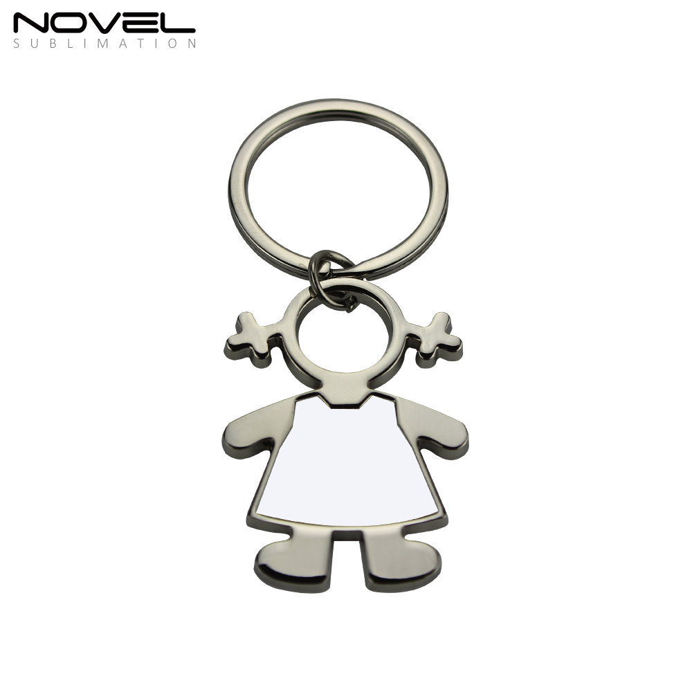 Dye Sublimation Blanks Metal Keychains Boy Girl Lover keyring Pendants Promotional Gifts Bag Charms Accessories