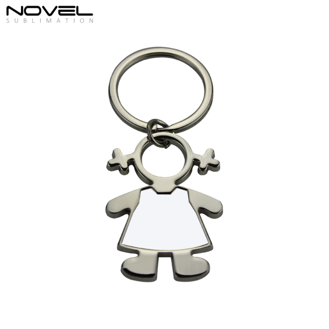 Dye Sublimation Blanks Metal Keychains Boy Girl Lover key chain Pendants Promotional Gifts Bag Charms Accessories