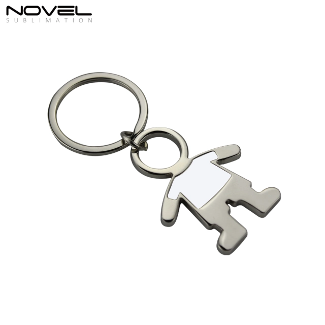 Dye Sublimation Blanks Metal Keychains Boy Girl Lover key chain Pendants Promotional Gifts Bag Charms Accessories