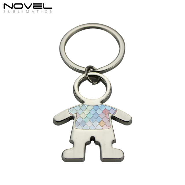 Dye Sublimation Blanks Metal Keychains Boy Girl Lover key chain Pendants Promotional Gifts Bag Charms Accessories