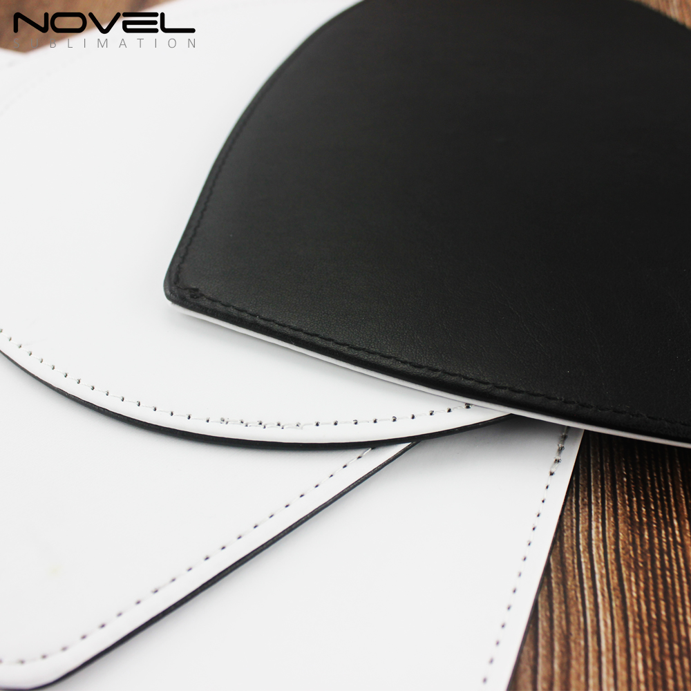 Discount Hot Selling! Sublimation Blank PU Leather Mouse Pad With Different Shapes Wholesale PU Leather Desk Mat Gaming Mouse Pad