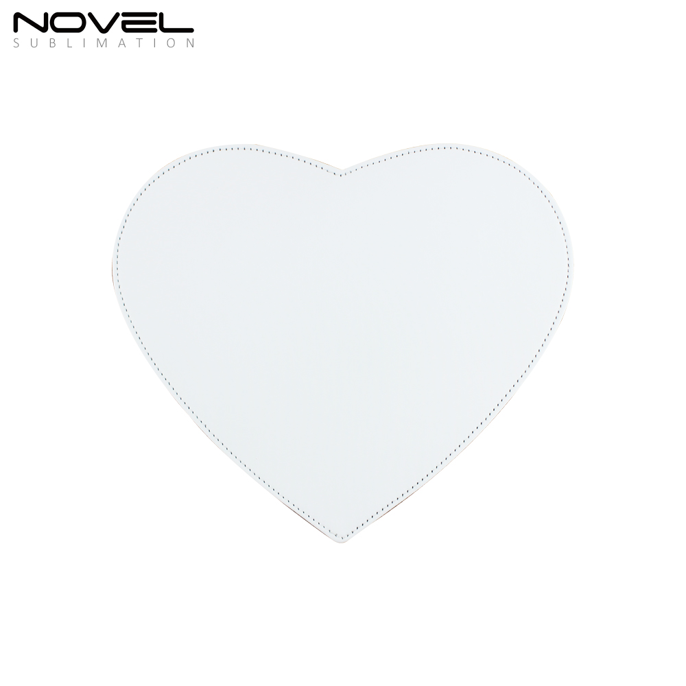 Discount Hot Selling! Sublimation Blank PU Leather Mouse Pad With Different Shapes Wholesale PU Leather Desk Mat Gaming Mouse Pad