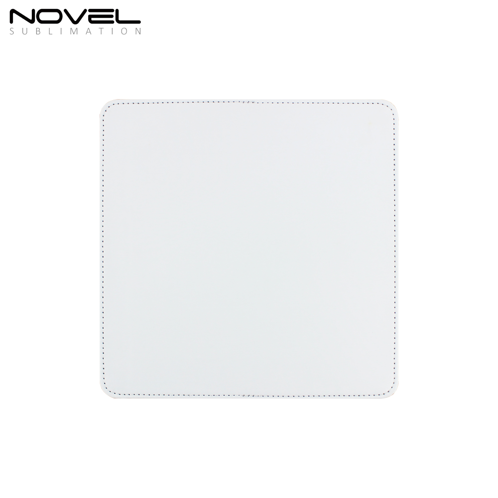 Discount Hot Selling! Sublimation Blank PU Leather Mouse Pad With Different Shapes Wholesale PU Leather Desk Mat Gaming Mouse Pad