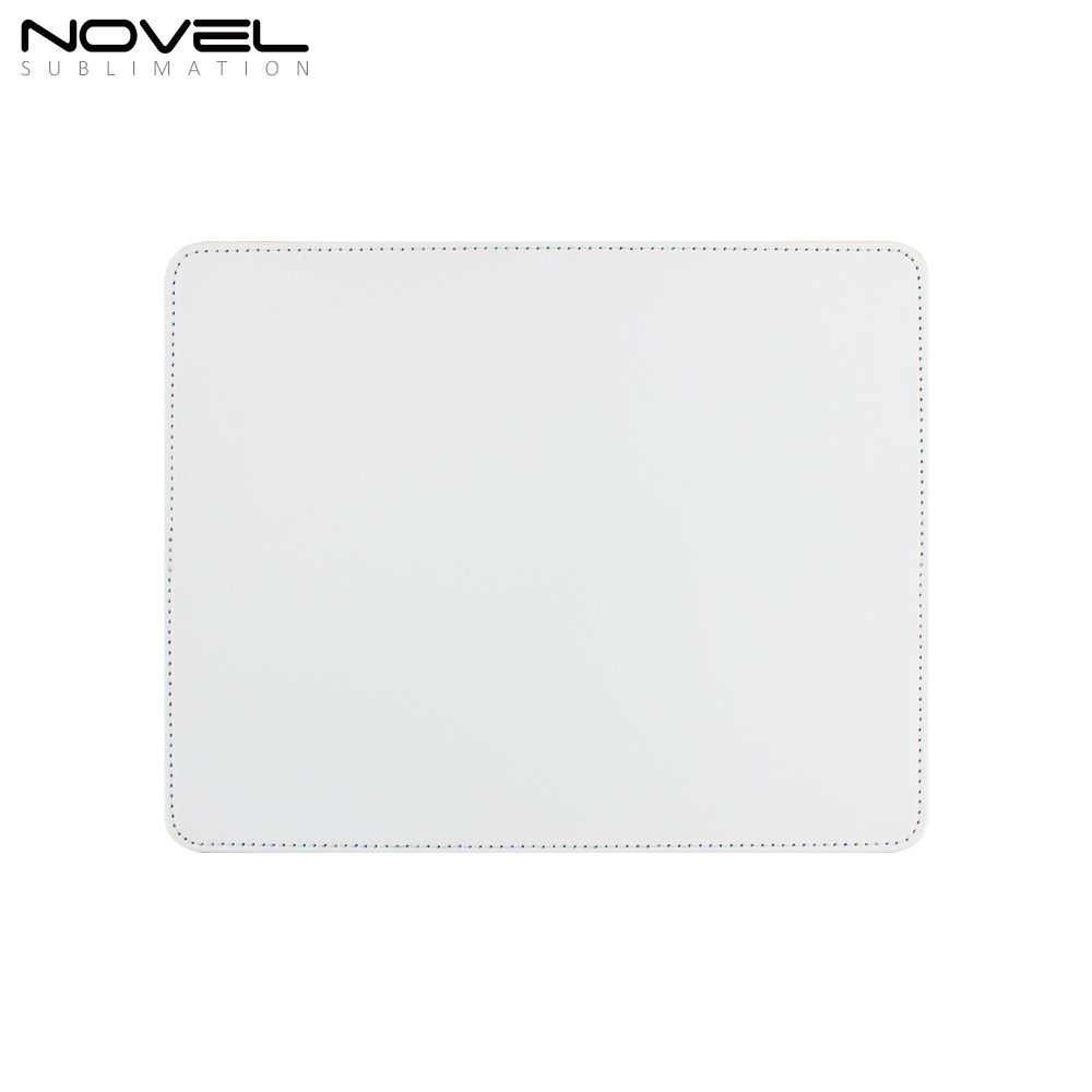 Discount Hot Selling! Sublimation Blank PU Leather Mouse Pad With Different Shapes Wholesale PU Leather Desk Mat Gaming Mouse Pad