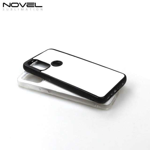 For Motorola G Pure Sublimation Blank 2D TPU Phone Case With Metal Insert For Heat Press Printing