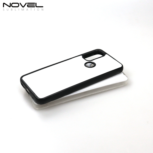 For Motorola G Pure Sublimation Blank 2D TPU Phone Case With Metal Insert For Heat Press Printing