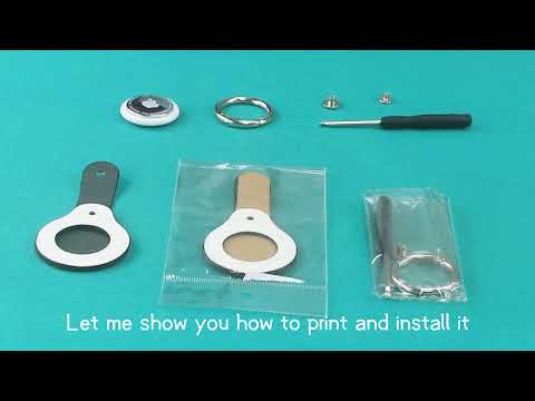 Sublimation Blank PU Leather Protective Cover For Apple Airtag