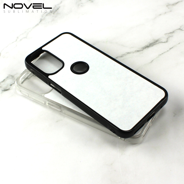 For Motorola G31 G41 Blank Sublimation Rubber 2D TPU Phone Case With Metal Insert