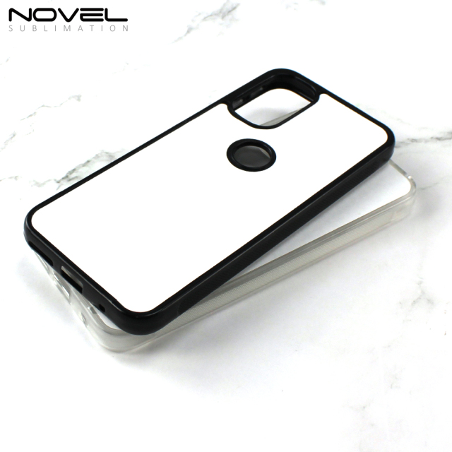 For Motorola G31 G41 Blank Sublimation Rubber 2D TPU Phone Case With Metal Insert