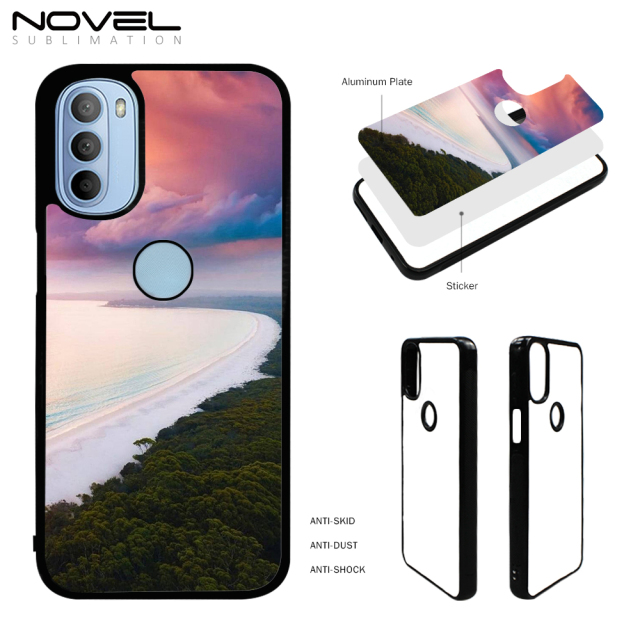 For Motorola G31 G41 Blank Sublimation Rubber 2D TPU Phone Case With Metal Insert