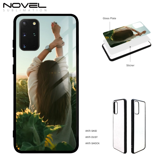 For Galaxy S20 Plus DIY 2D TPU Case Sublimation Tempered Glass Plate