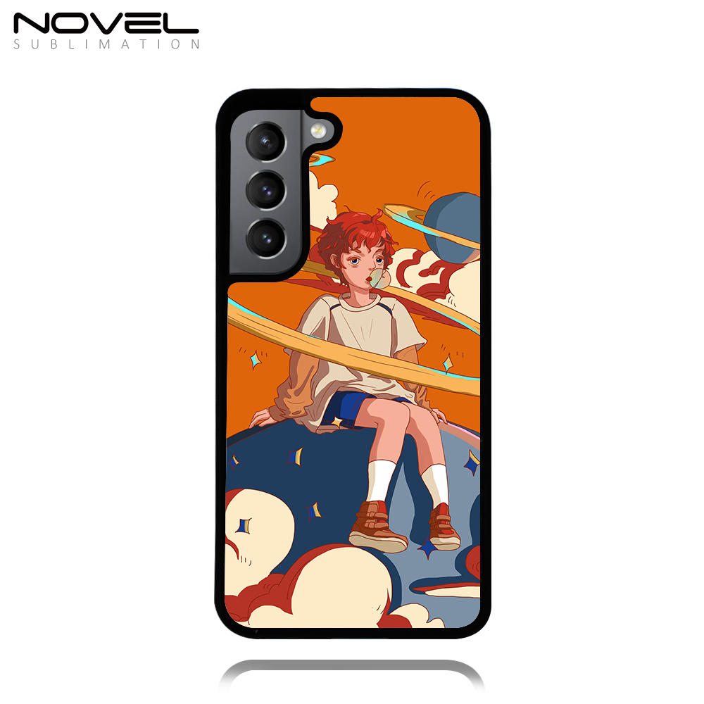 Sublimation Phone Case  2D TPU Case For Samsung S Series Galaxy S22 S21 S20 S10 Rubber Phone Cover With Metal Insert