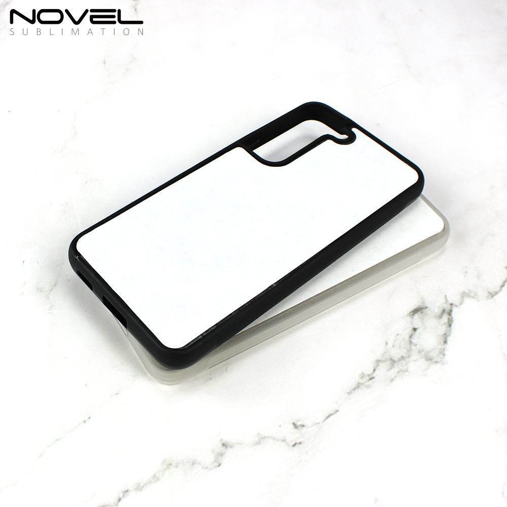 Sublimation Phone Case  2D TPU Case For Samsung S Series Galaxy S22 S21 S20 S10 Rubber Phone Cover With Metal Insert
