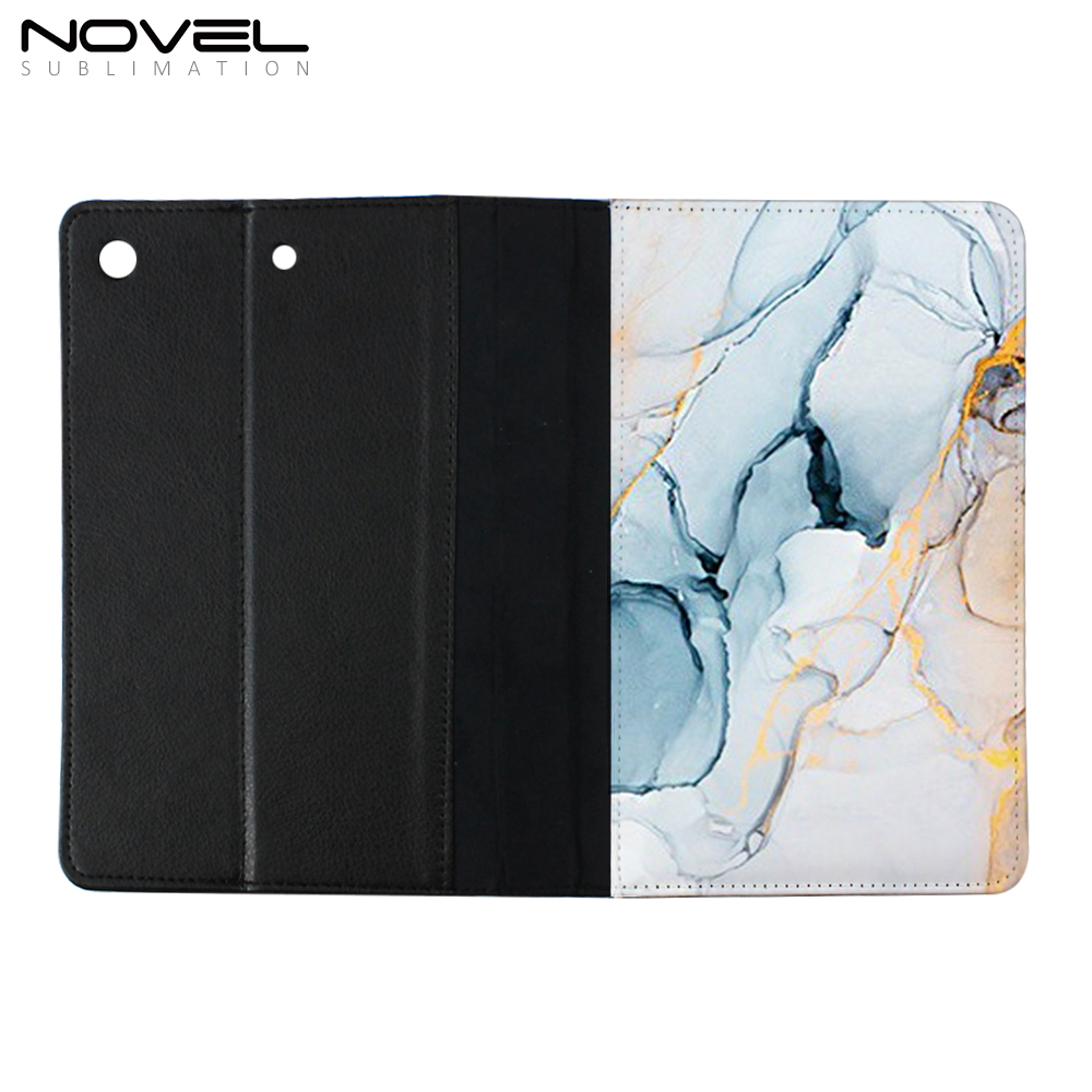 Sublimation TPU Inside Tablet Cover PU Leather Case for iPad Mini 2 with White Canvas Surface