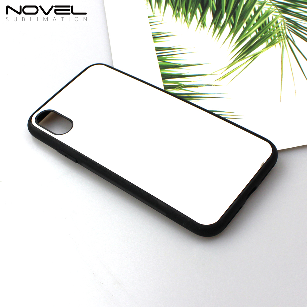 New Sublimation TPU Phone Case With Tempered Glass Insert For iPhone X