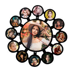 Sublimation MDF Wooden Wall Clock Various Shapes