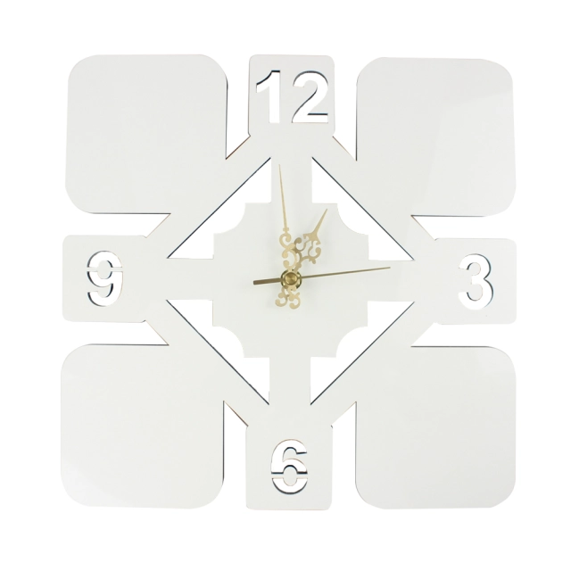 Sublimation MDF Wooden Wall Clock Various Shapes