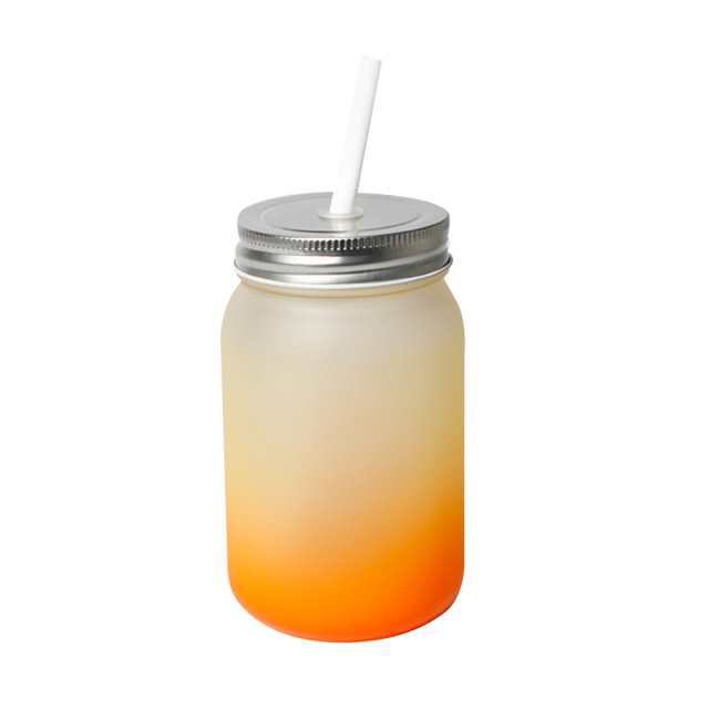 Sublimation Glass Cup Colored Bottom Mason Jar Mugs