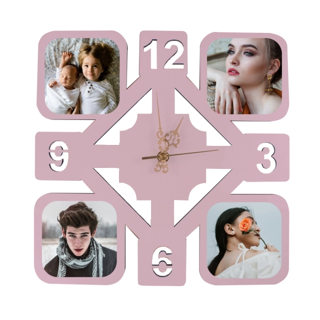 Sublimation MDF Wooden Wall Clock Various Shapes