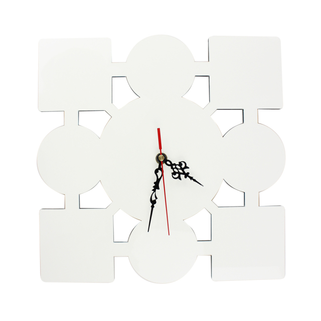 Sublimation MDF Wooden Wall Clock Various Shapes