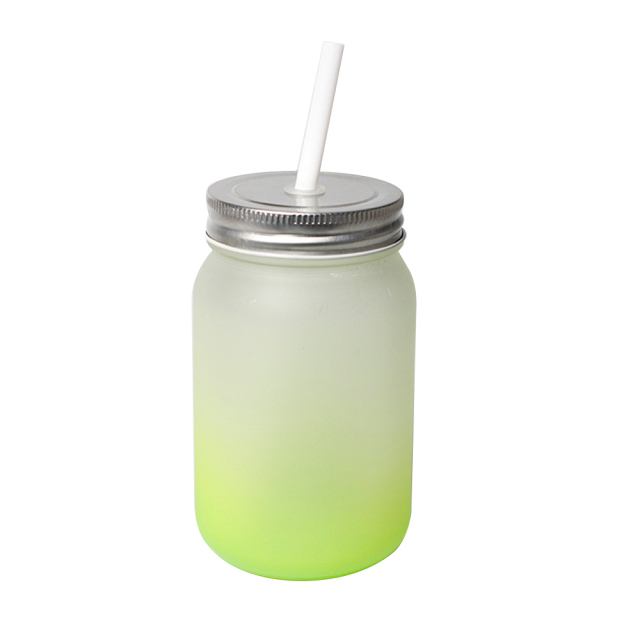 Sublimation Glass Cup Colored Bottom Mason Jar Mugs