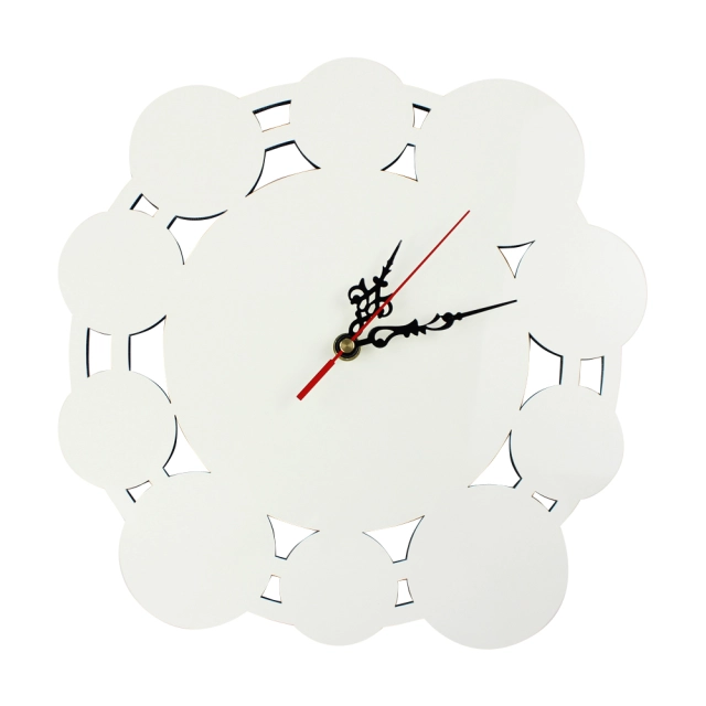 Sublimation MDF Wooden Wall Clock Various Shapes