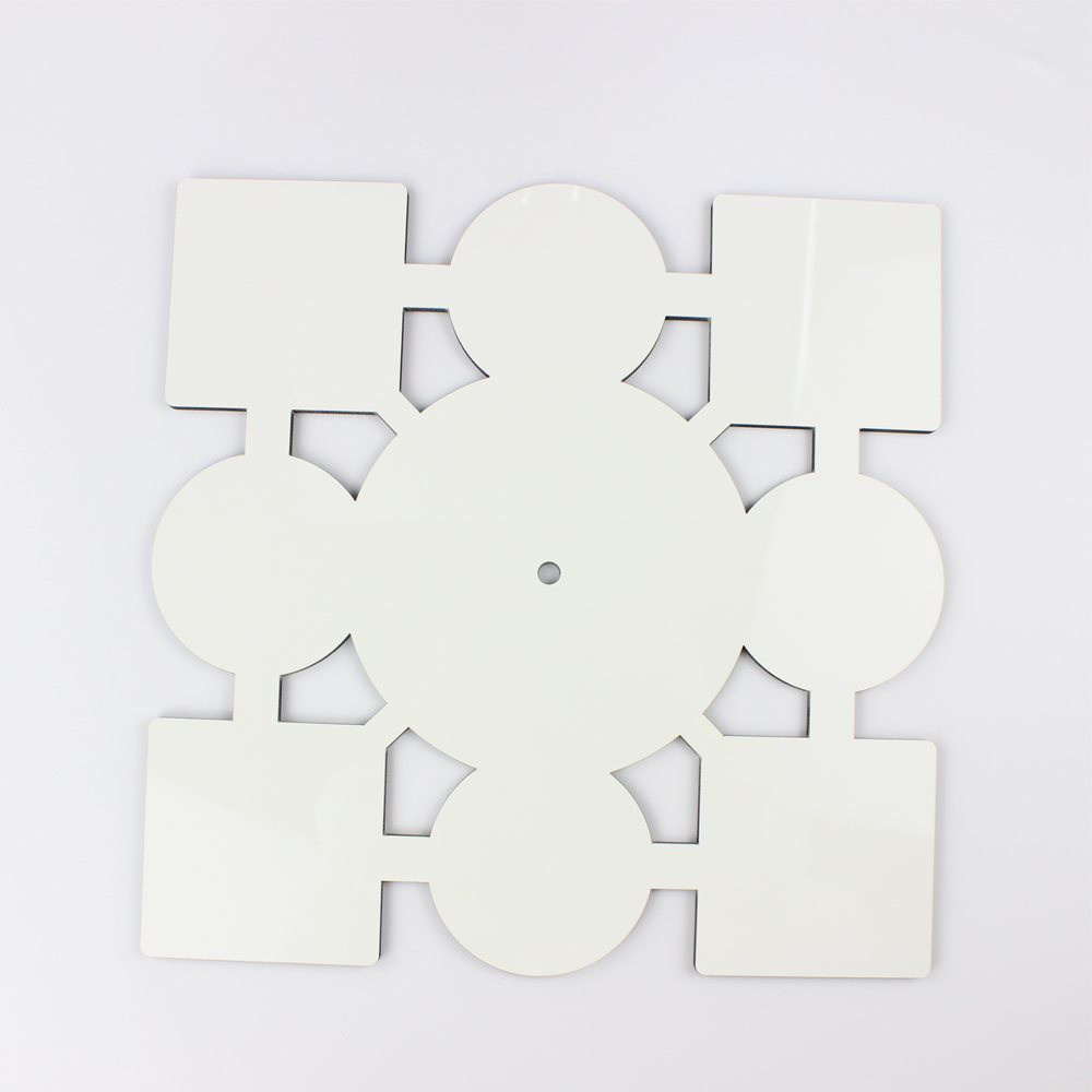 Sublimation MDF Wooden Wall Clock Various Shapes