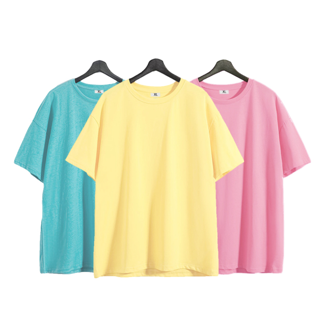 Colorful Polyester T-shirt Sublimation Adult Short Sleeves T-shirt