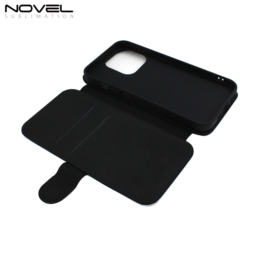 Sublimation Inside TPU case PU Leather Flip Phone Wallet Case for iPhone 13 Pro / iPhone 13 Pro Max / iPhone 12 Pro Max / iPhone 11 Pro Max